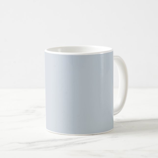Caneca De Café Cor Sólida Azul de Illusão (Frente Esquerda)