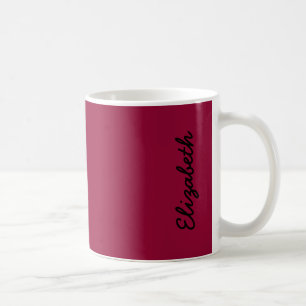 Caneca De Café Cor Sólida da Borgonha