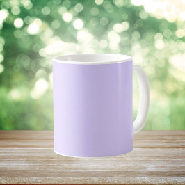 Caneca De Café Cor Sólida de Lavanda Pálida