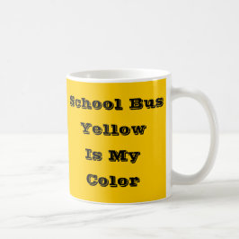Caneca De Café Cor Sólida do Outono Amarelo de Segurança do Barra