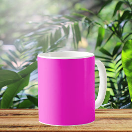 Caneca De Café Cor Sólida Magenta Quente