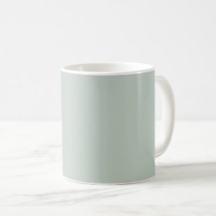 Caneca De Café Cor Sólida Verde do Vidro do Mar