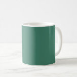Caneca De Café Cor sólida verde monet<br><div class="desc">Verde monet (lírios d'água 1919) de cor sólida</div>