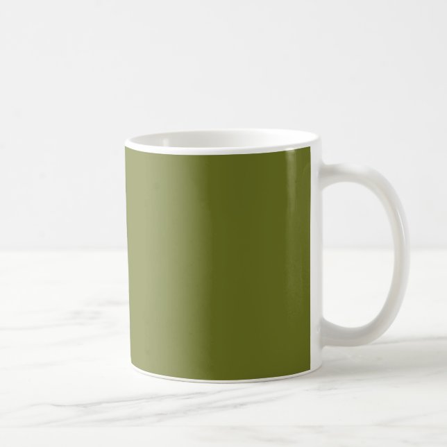 Caneca De Café Cor Sólida Verde-Oliva (Direita)
