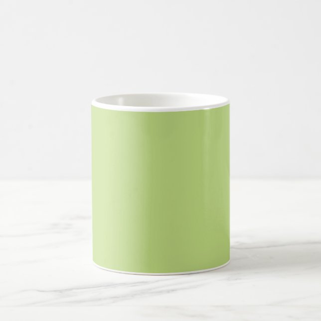 Caneca De Café Cor verde primavera para personalização (Centro)