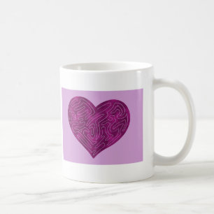 CANECA DE CAFÉ CORAÇÃO A-MAZE ING (MAGENTA)