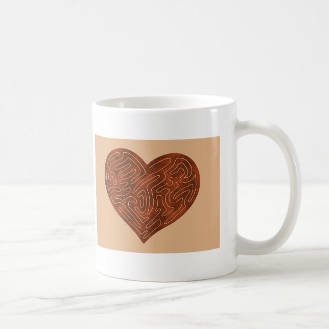 CANECA DE CAFÉ CORAÇÃO A-MAZE ING (VERMELHO) (Direita)