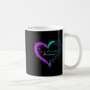 Caneca De Café Coração Amor Dragonfly Prevenção Suicídio Sensibil