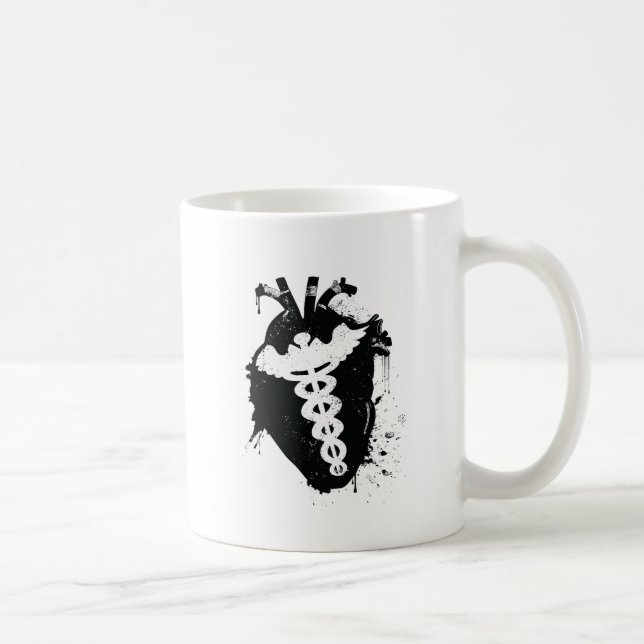 Caneca De Café coração anatômico caducius (Direita)
