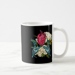 Caneca De Café Coração Anatômico E Flores Doutor Valentim 