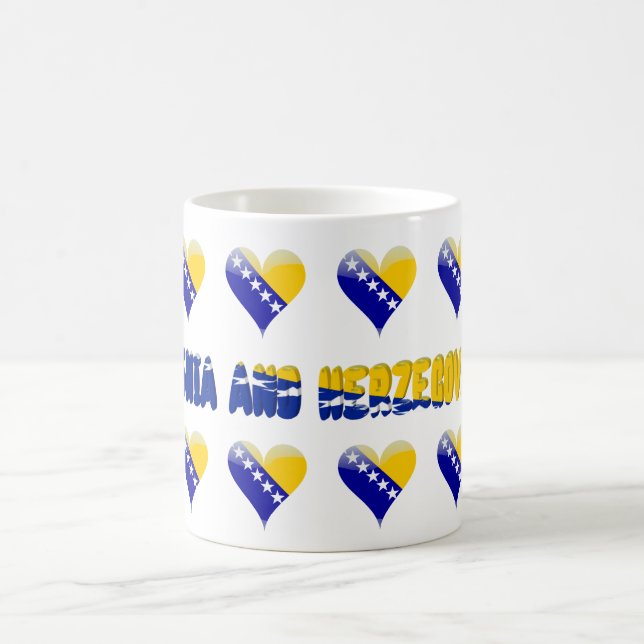 Caneca De Café Coração bosniano (Centro)