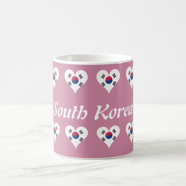 Caneca De Café Coração coreano sul (Centro)