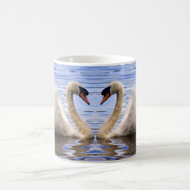 Caneca De Café Coração da cisne (Centro)