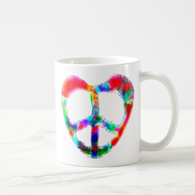 Caneca De Café Coração da Paz (Direita)