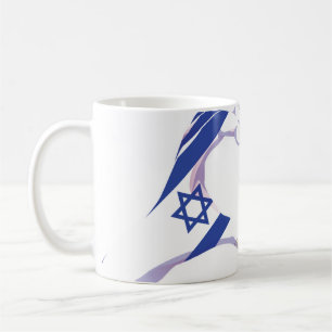 Caneca De Café Coração de Amor Israelita Israelita Palestina