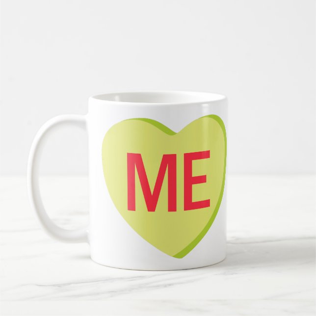 Caneca De Café Coração de Bala - EU (Esquerda)