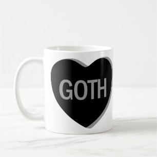 Caneca De Café Coração de Bala - Gótico