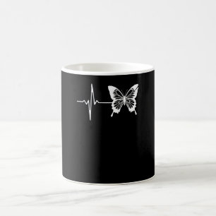 Caneca De Café Coração de Borboleta