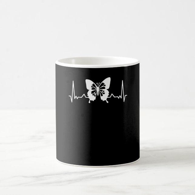 Caneca De Café Coração de Borboleta (Centro)