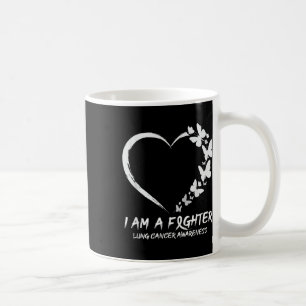 Caneca De Café Coração De Borboleta Sou Um Cancer Pulmonar De Lut