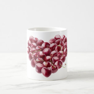 Caneca De Café Coração de cereja
