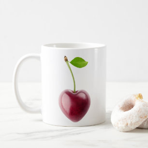 Caneca De Café Coração de cereja