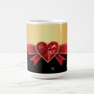 Caneca De Café Coração de cristal