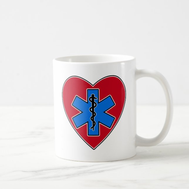 Caneca De Café Coração de EMT (Direita)