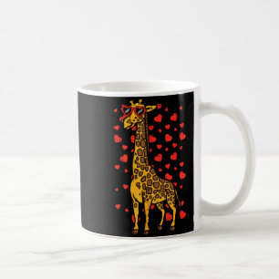 Caneca De Café Coração de Girafa Óculos Cute Dia dos Namorados Am