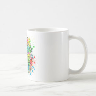 Caneca De Café coração de ideia de psicologia da mente cerebral