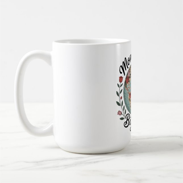 Caneca De Café Coração de Mãe, Grande Mundo (Esquerda)