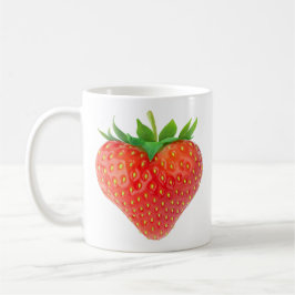 Caneca De Café Coração de morango