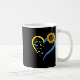 Caneca De Café Coração de Mulheres Amor Ucrânia Girassol Bunda Uc