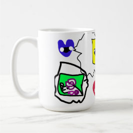 Caneca De Café Coração de poodle