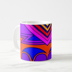 Caneca De Café Coração de São Valentim Art Déco
