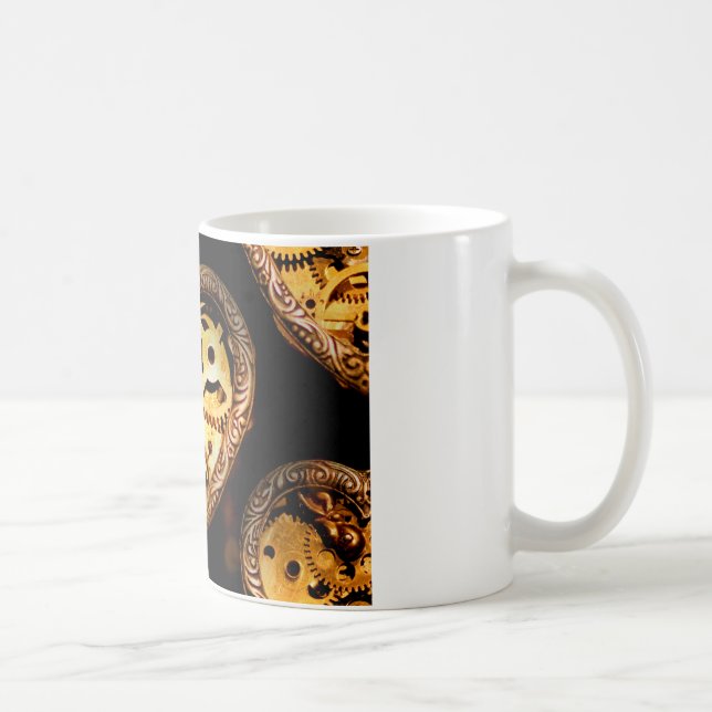 Caneca De Café coração de steampunk (Direita)