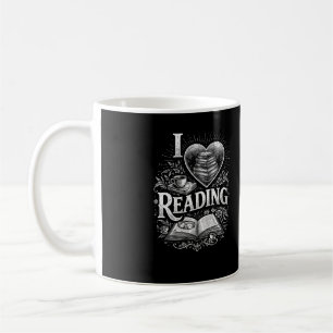 Caneca De Café Coração de um Amante de Livros