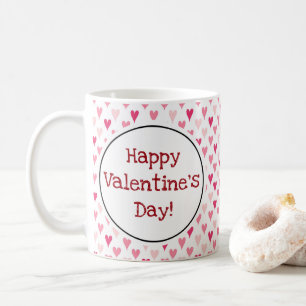 Caneca De Café Coração do feliz dia dos namorados