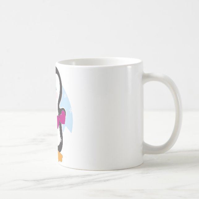 Caneca De Café Coração do pinguim (Direita)
