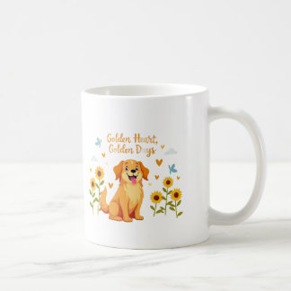 Caneca De Café Coração Dourado, Dias Dourados