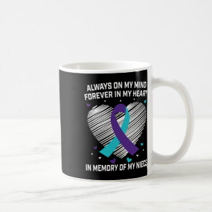 Caneca De Café Coração Em Memória Da Minha Onze Sensibilização Pa
