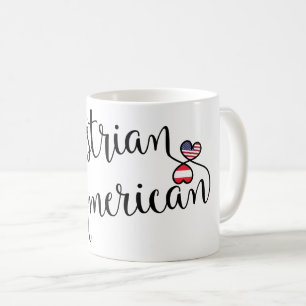 Caneca De Café Coração Entusilado Austríaco-Americano
