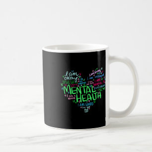 Caneca De Café Coração Eu Visto Verde Para Mão Consciência Da Saú