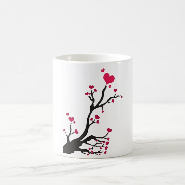 Caneca De Café coração florescente (Centro)