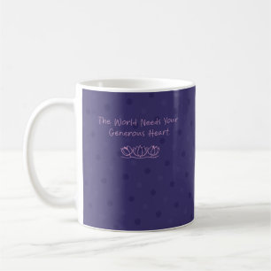 Caneca De Café Coração Generoso que o Mundo Precisa - Amor de Pai