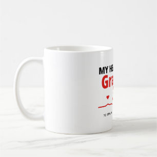 Caneca de Café Coração Grato Presente Romântico
