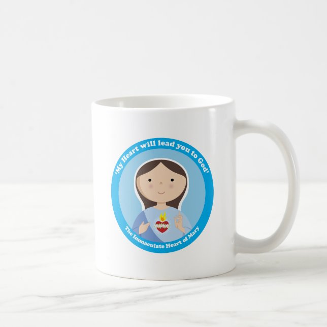 Caneca De Café Coração imaculado de Mary (Direita)