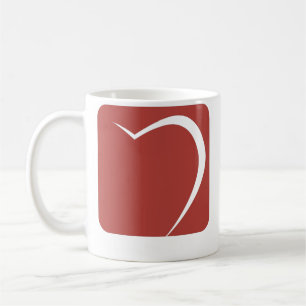 Caneca De Café coração love, (personalizar) adicionar nome, tex