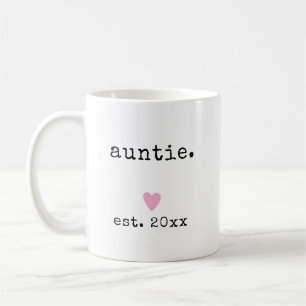 Caneca De Café Coração Minimalista Simples Personalizado Ano Nova