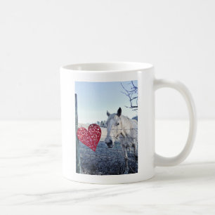 Caneca De Café Coração Namorados HORSE